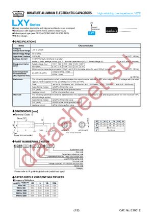 ELXY250ELL392ML40S datasheet  